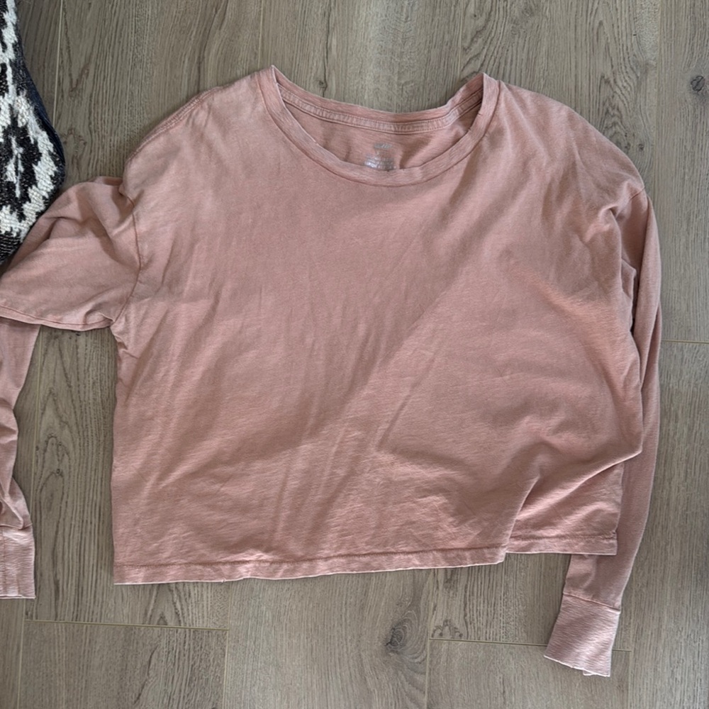 Women's Pink Long Sleeve Top
